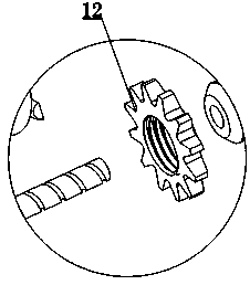 Stirring rod driving device for tissue pounding machine