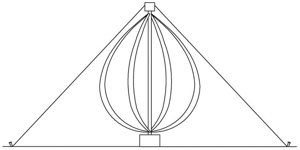 Vertical axis wind turbine and wind energy ship with same