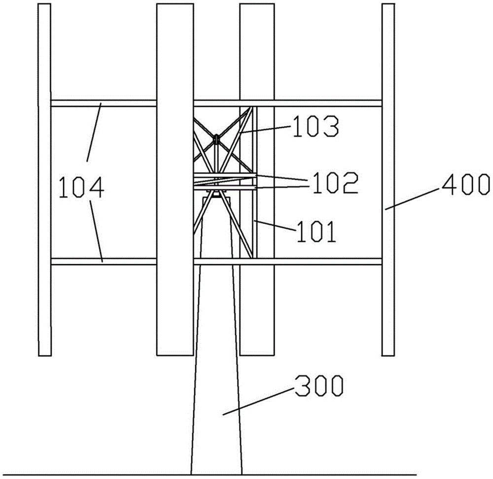 Vertical axis wind turbine and wind energy ship with same