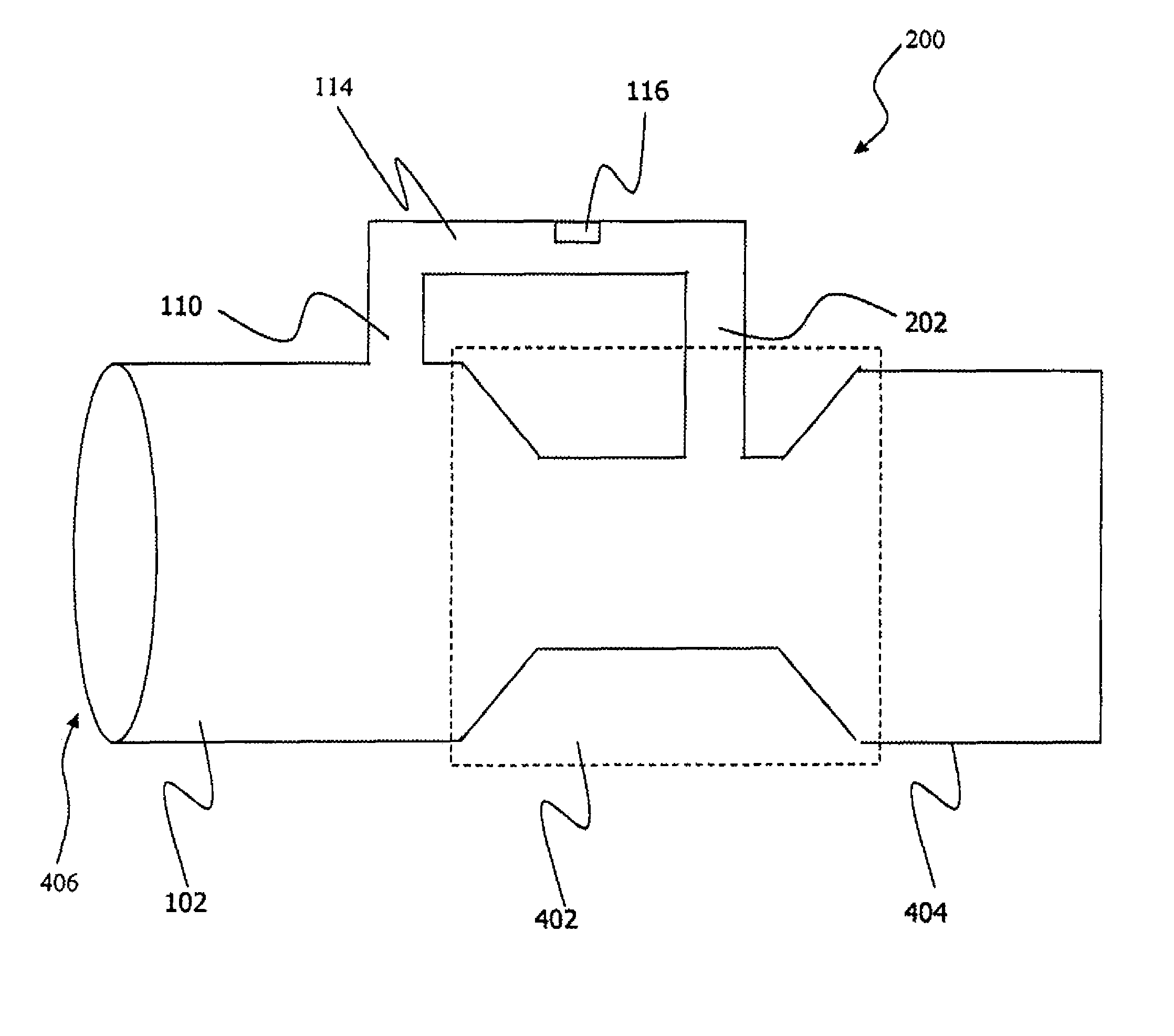 Venturi flow sensor