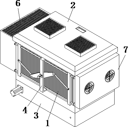 Heat dissipation device for new energy automobile battery