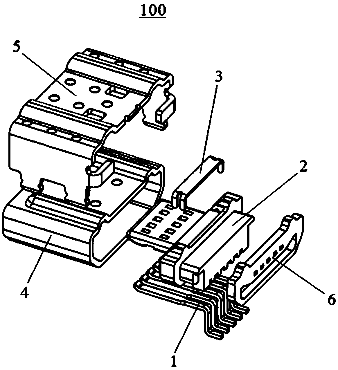 Waterproof USB connector mother plug structure and manufacturing method therefor