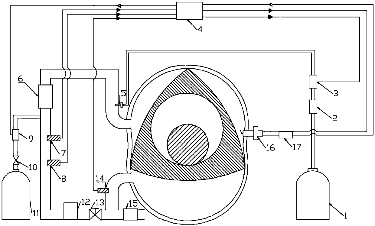 Hydrocarbon fuel ignition type zero nitrogen rotor machine with oxygen as oxidant and control method thereof