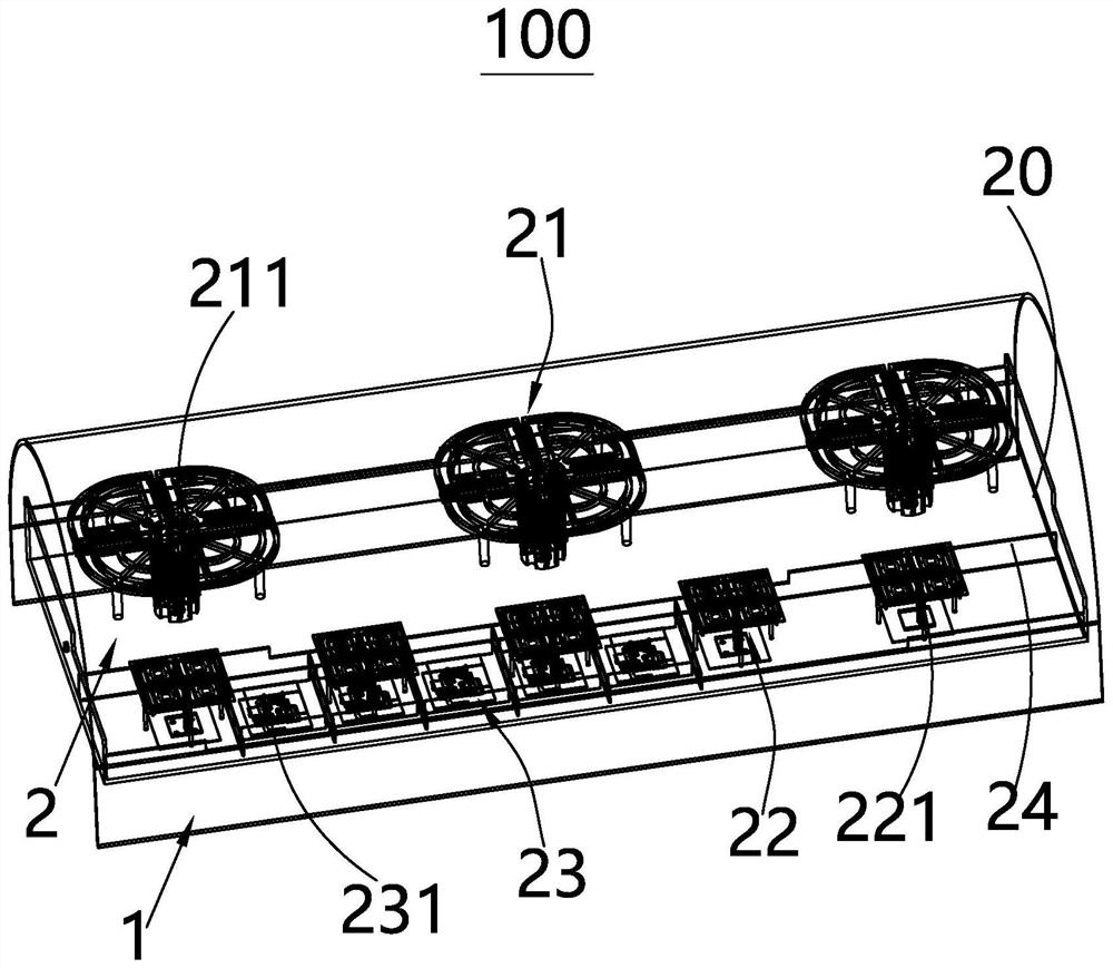 Three-frequency miniaturized building beautifying antenna