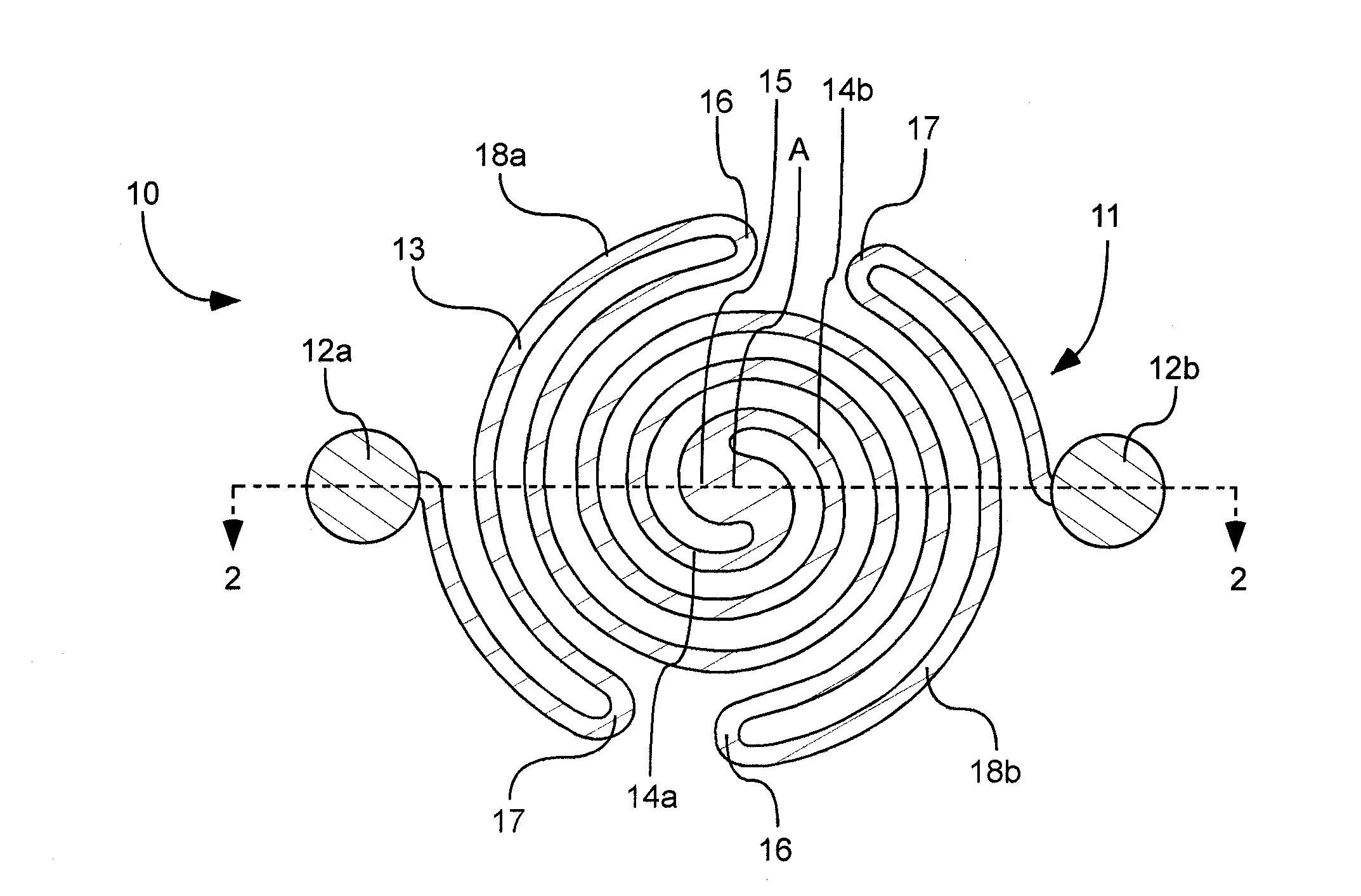 Resistively heated small planar filament