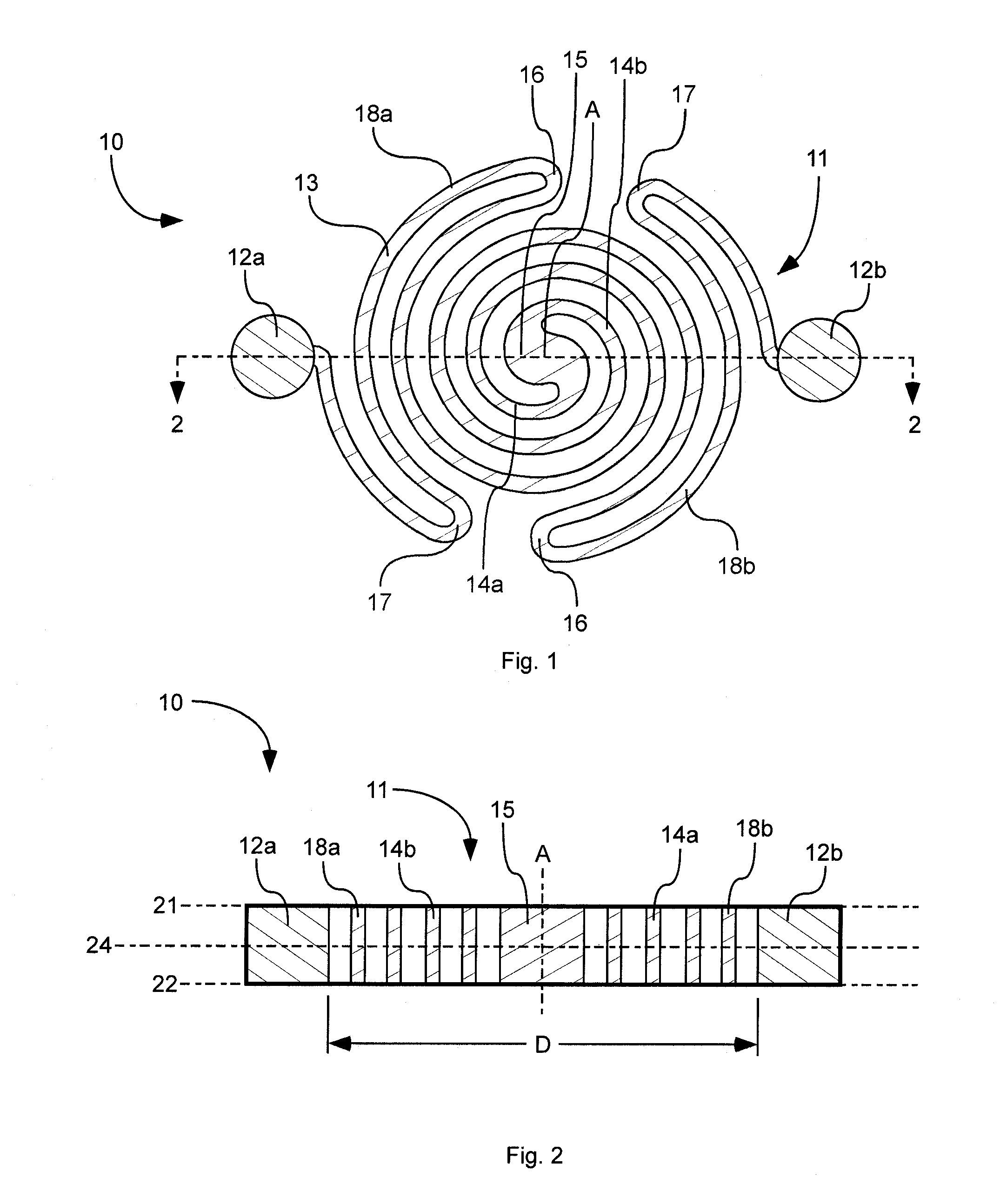 Resistively heated small planar filament