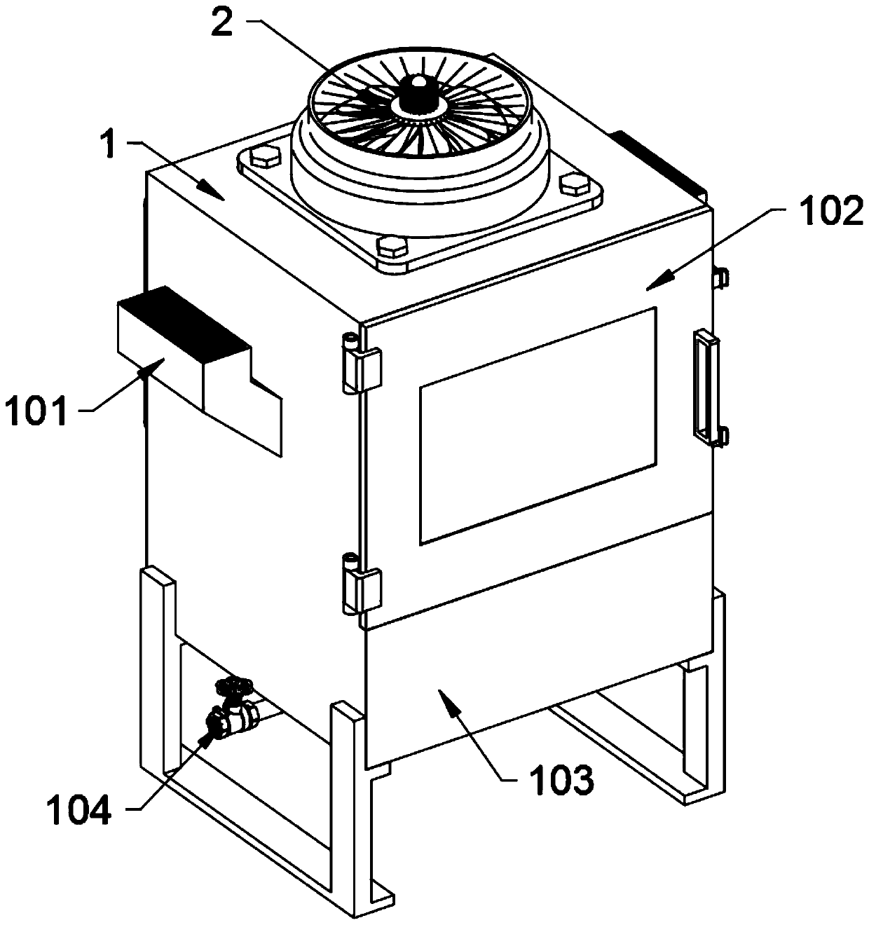 A spray sterilization equipment for injection packaging bottles