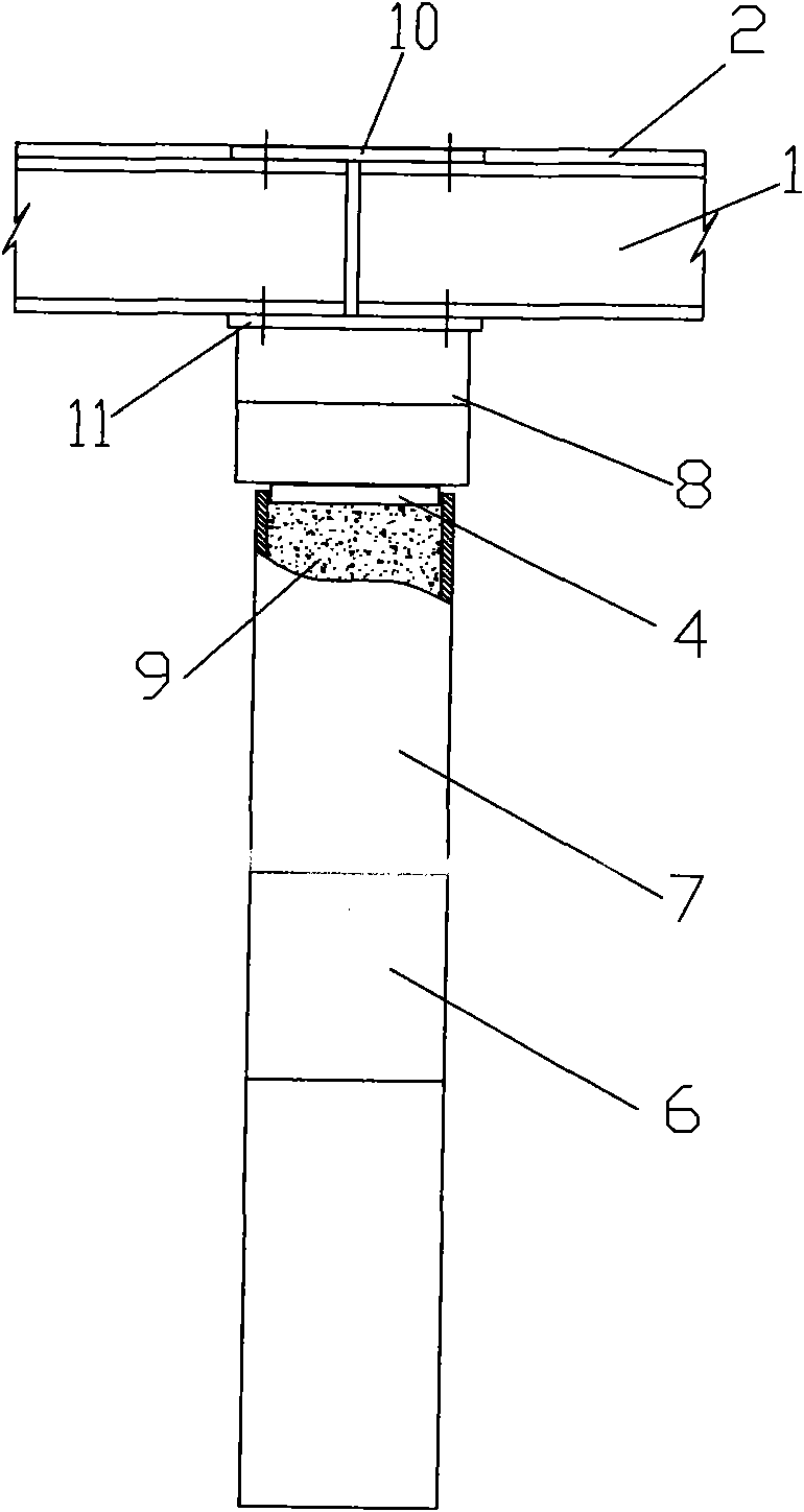 Ready-package emergency bridge and construction method for changing same into permanent bridge