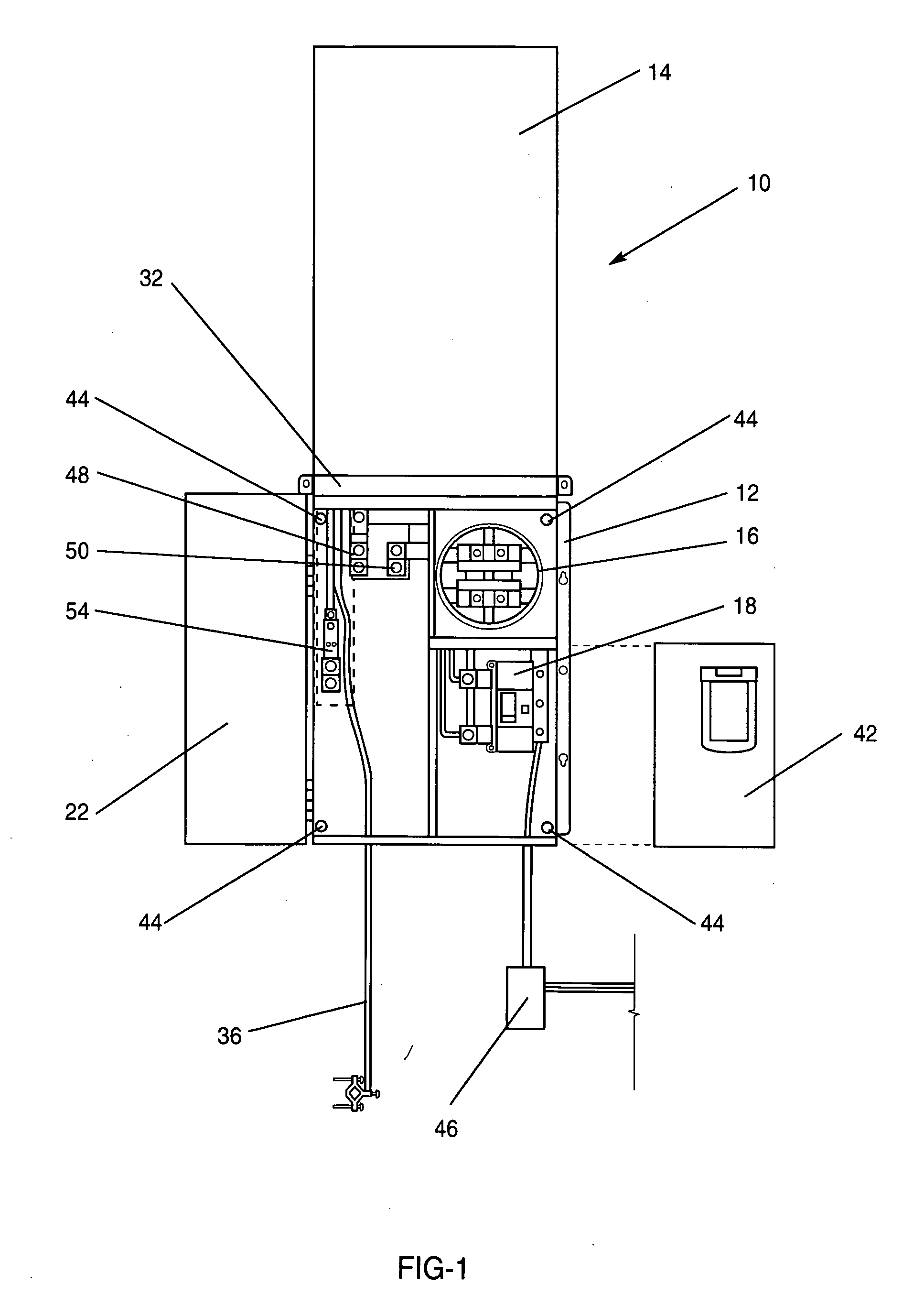 Combination service entrance apparatus for temporary and permanent use