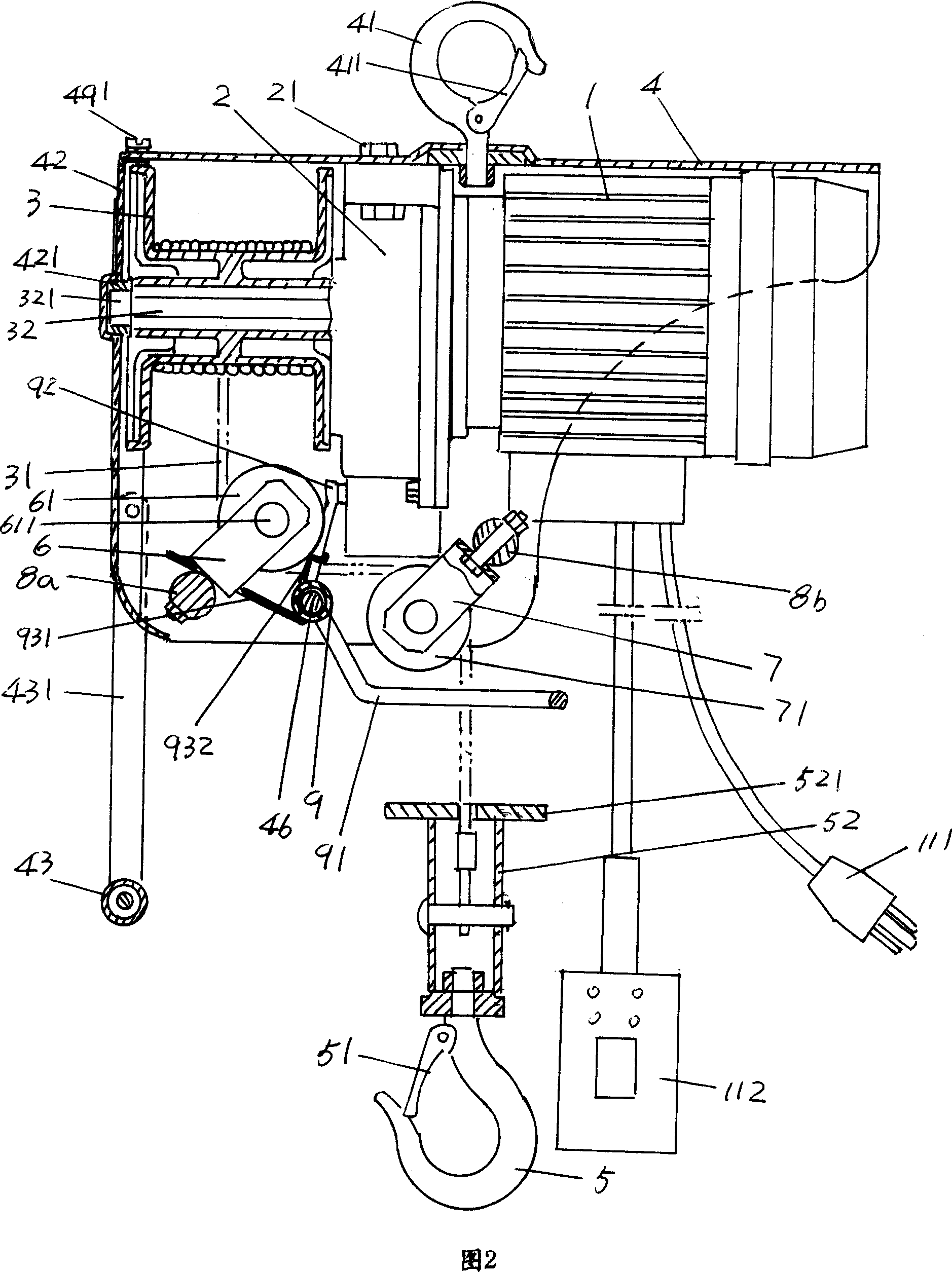 Minisize electric hoist