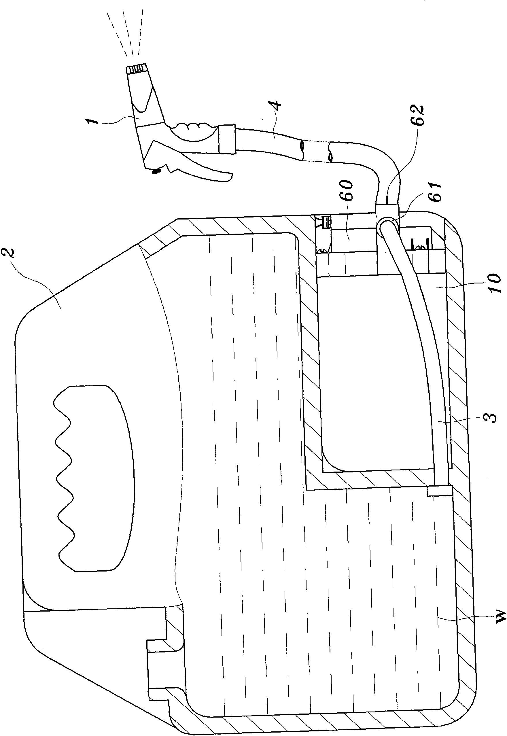 Air-exhaust decompression-preventing diaphragm type booster pump for spraying