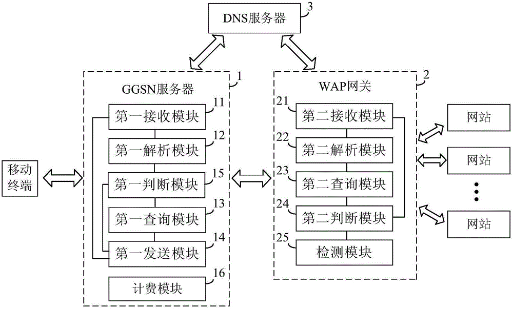 WAP (wireless application protocol) traffic detection method and system, GGSN (gateway GPRS support node) server and WAP gateway