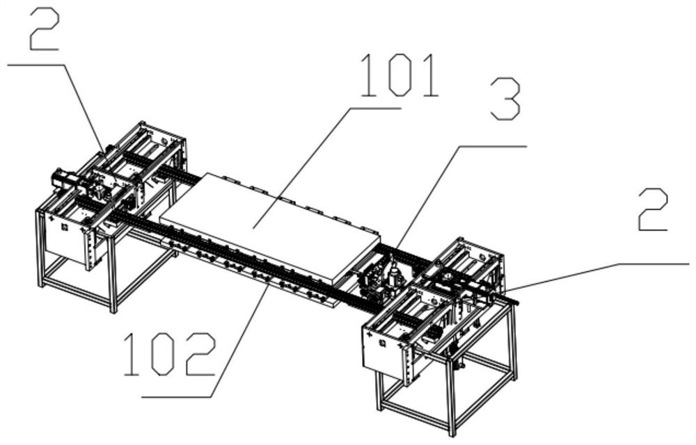 A double-row cycle stamping die