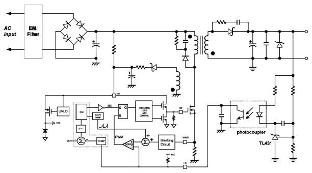 Method for modulating high-efficiency and self-adaptive oscillation frequency of switching power supply