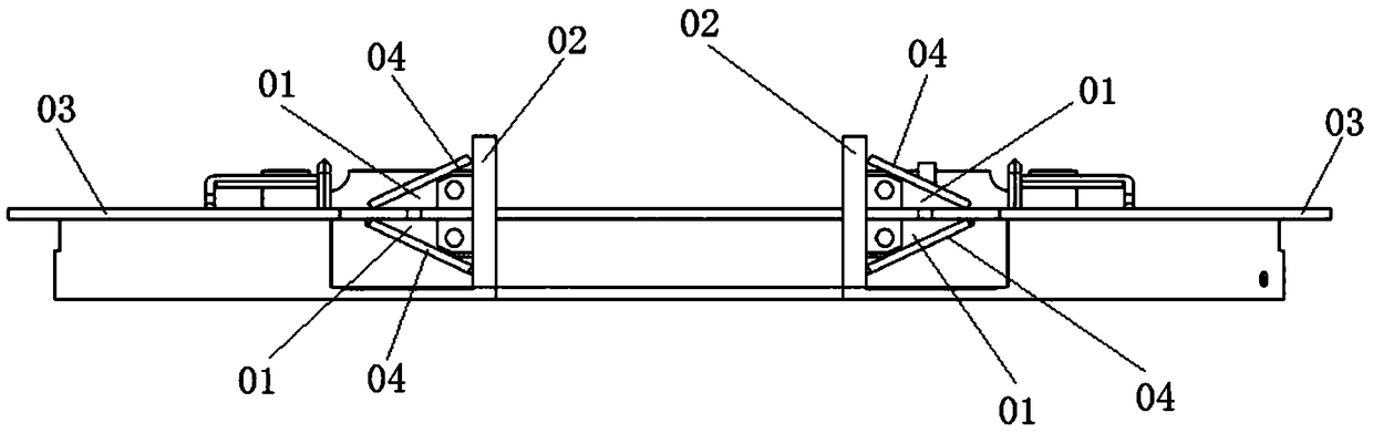 Process method for preventing sand inclusion in through bolt hole of marine diesel engine