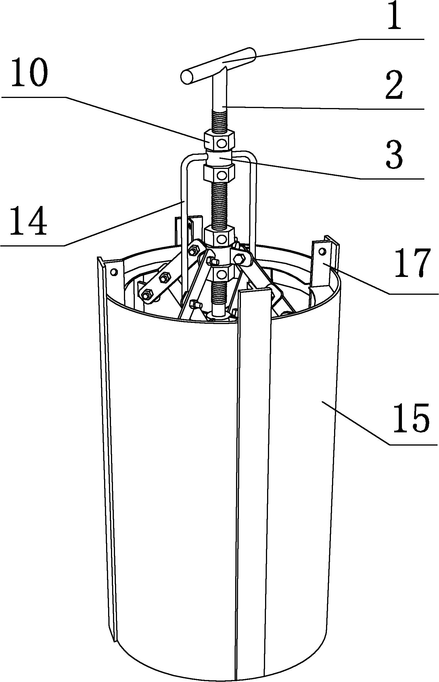 Construction method for circular foundation bolt hole reserved for equipment foundation