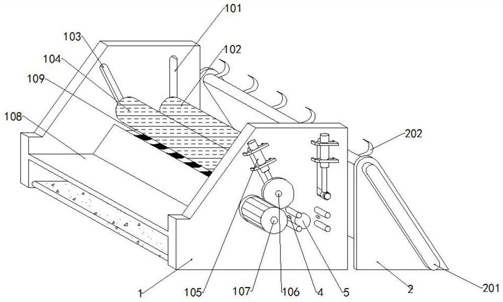 A multi-card-point semi-automatic rounding device for log rounding processing