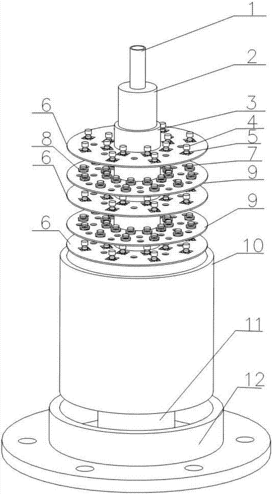 Composite structure photonic crystal vibration isolation support