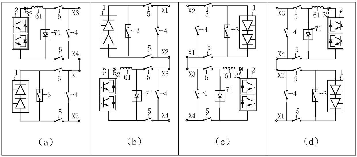 Withdrawal device and method for series converter of hybrid direct-current power transmission system