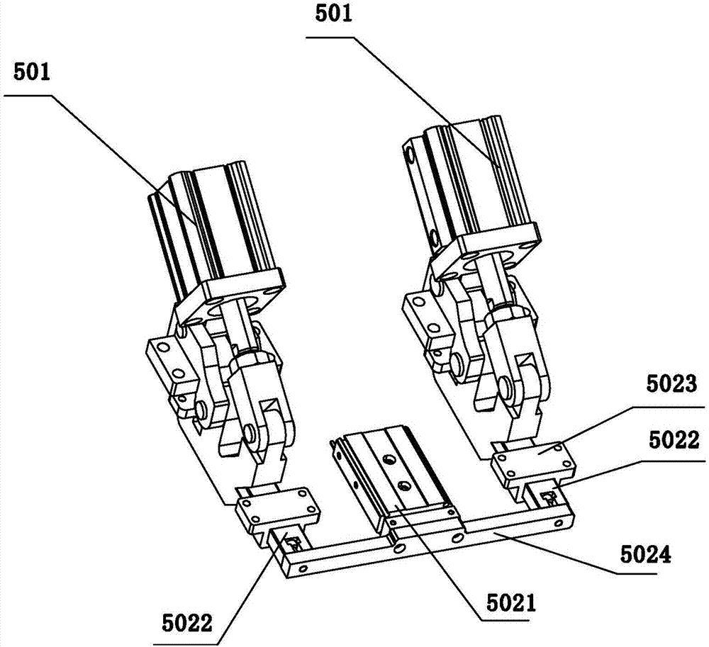 Mold servo grabbing mechanism of intelligent robot welding assembly automatic production line tool