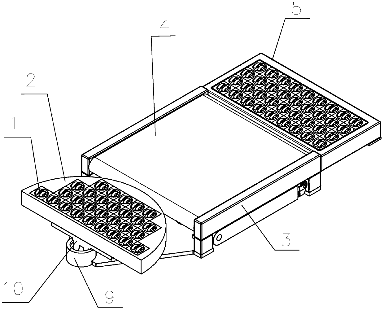 Guide device used for flexible transmission unit