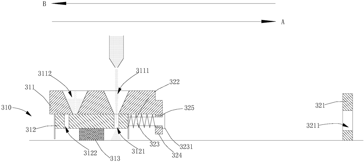 Bidirectional powder paving device, powder feeding and paving device and additive manufacturing device