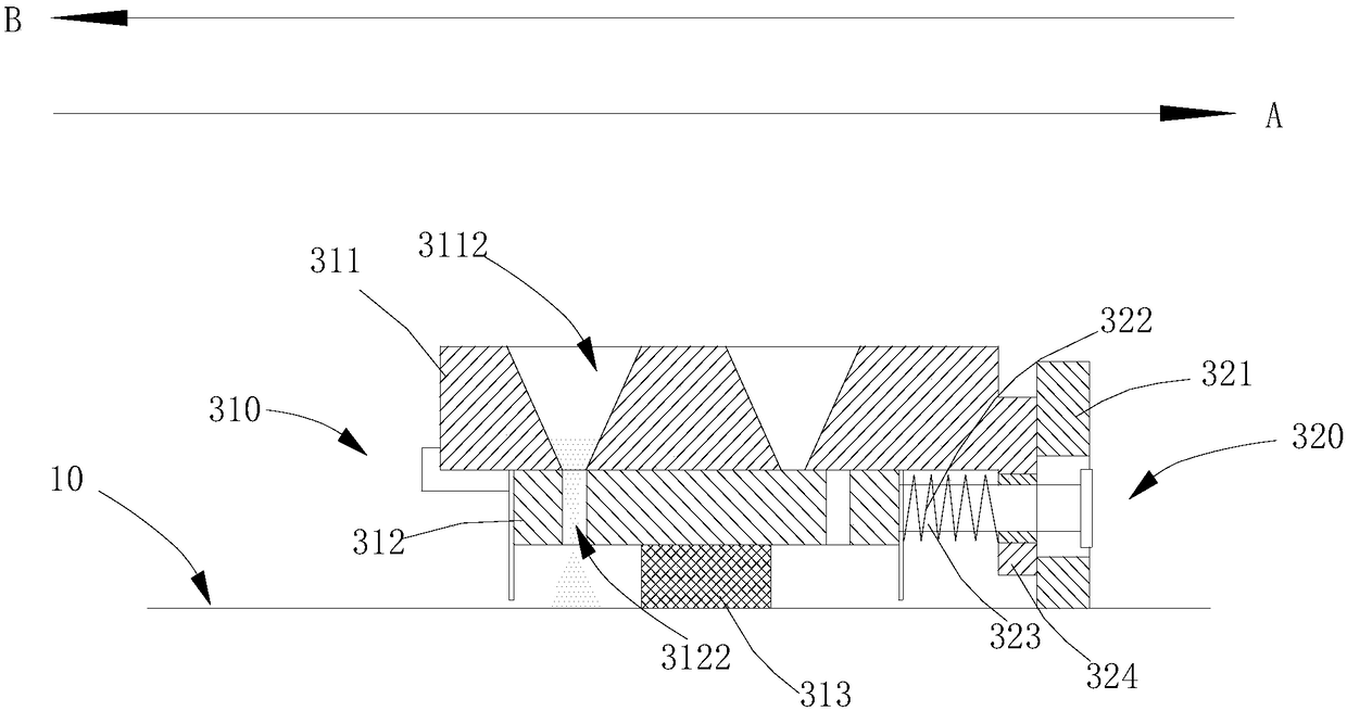 Bidirectional powder paving device, powder feeding and paving device and additive manufacturing device