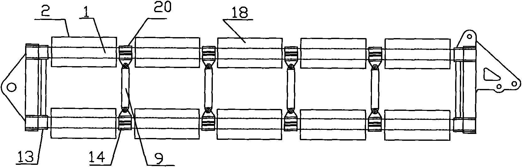 750 kv lattice composite cross-arm insulator