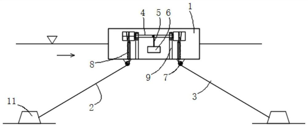 Self-adaptive water level lifting and plane constraint positioning floating equipment