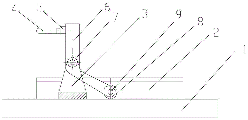 Rough milling of the end face of the dry cylinder liner body Rotary lever positioning device