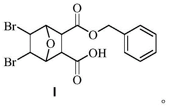 Bromonorcantharidin monoacid benzyl ester and its synthesis method and application