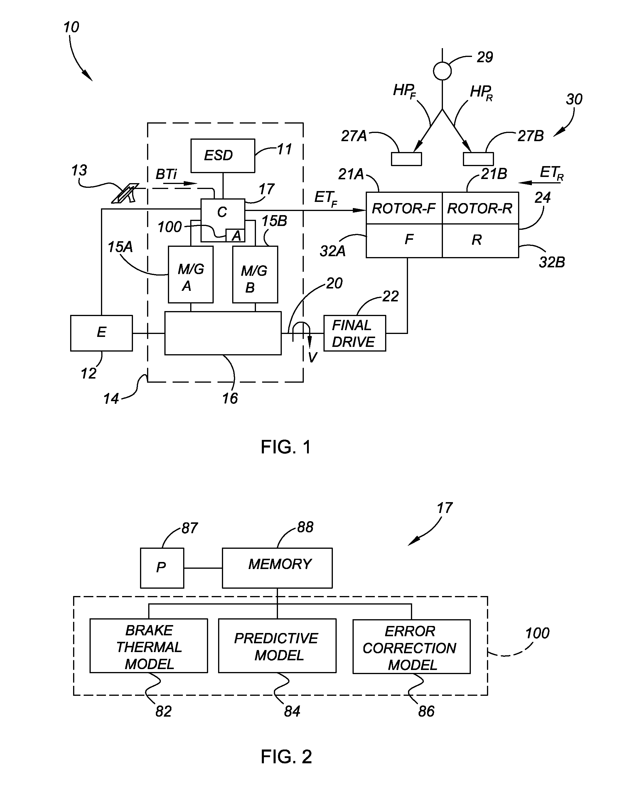 Method and apparatus for predicting braking system friction