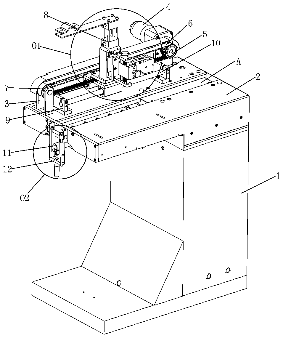 Linear welding device