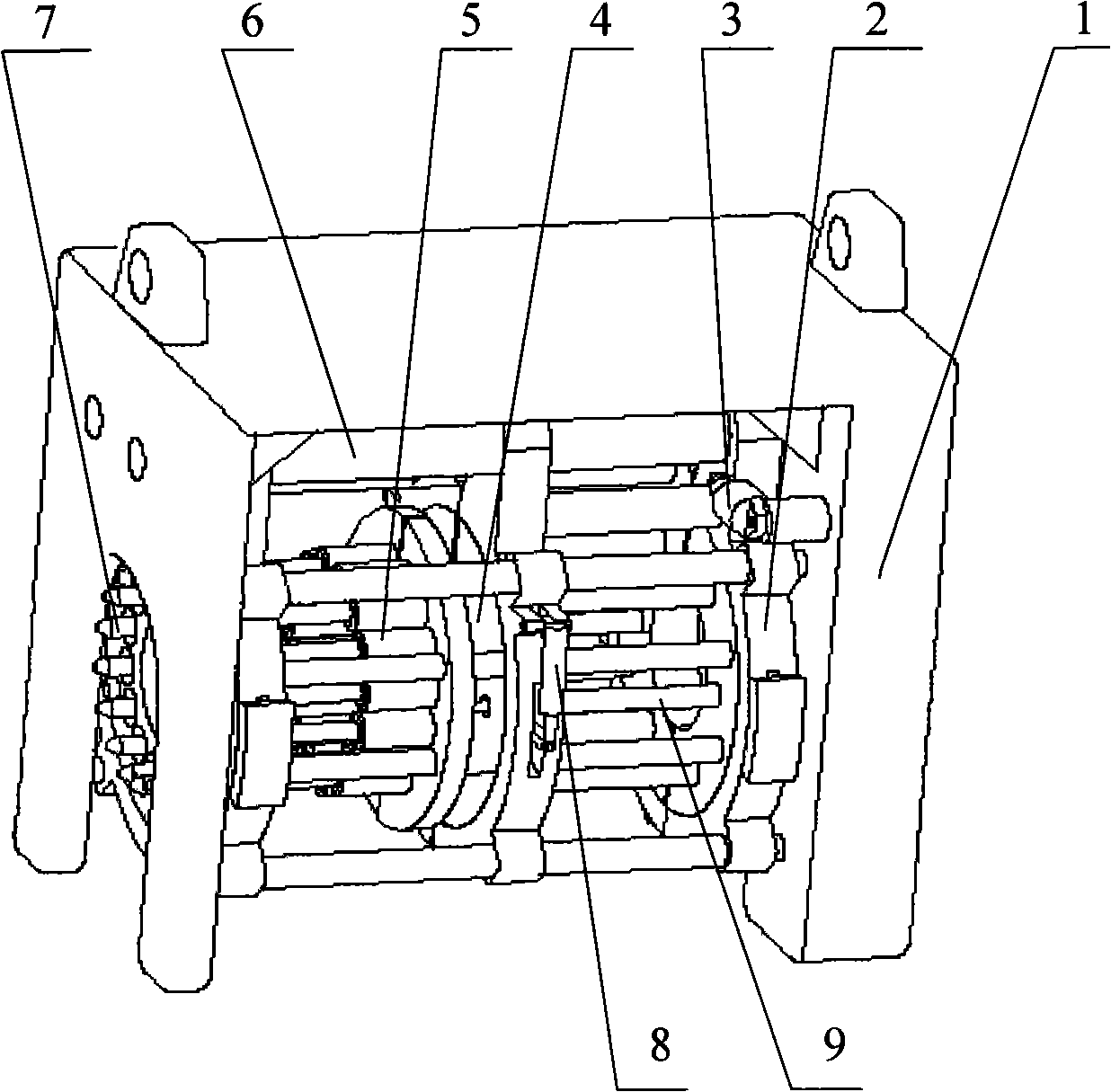 Deep water flange automatic connection bolt insertion and flange hole aligning device