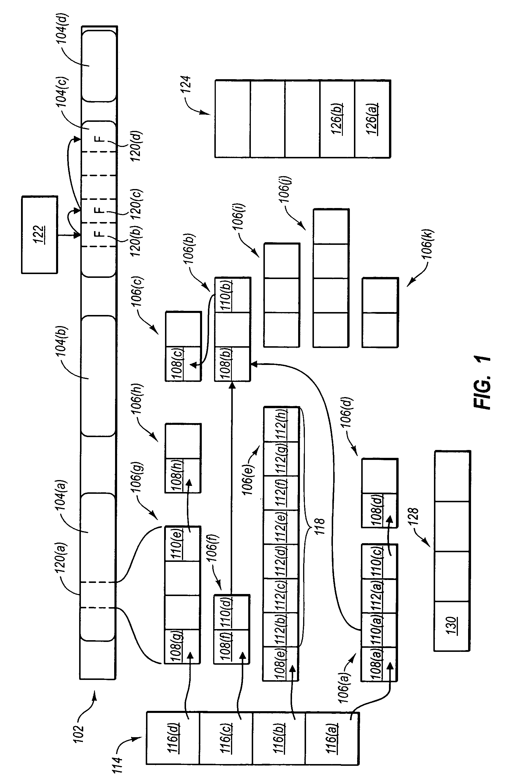 Using an overflow list to process mark overflow