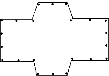 Biconvex support-engaged water-stopping pile