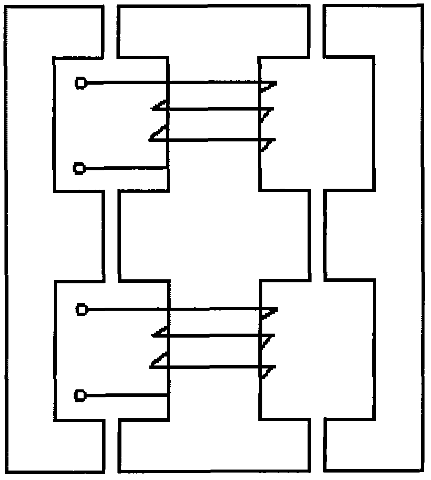 Interleaved magnetic integration type coupling inductor