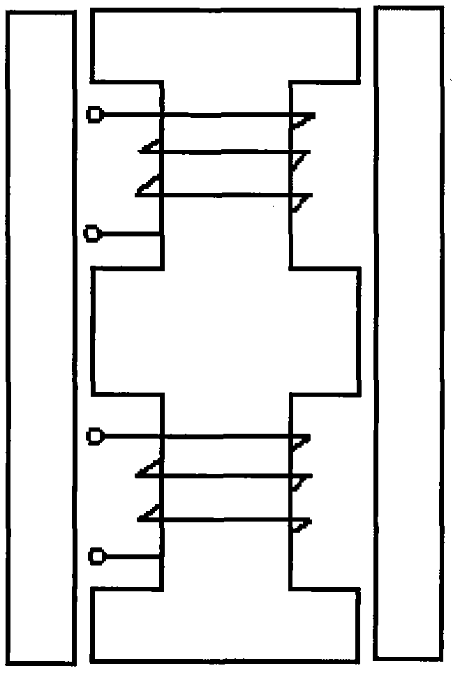 Interleaved magnetic integration type coupling inductor