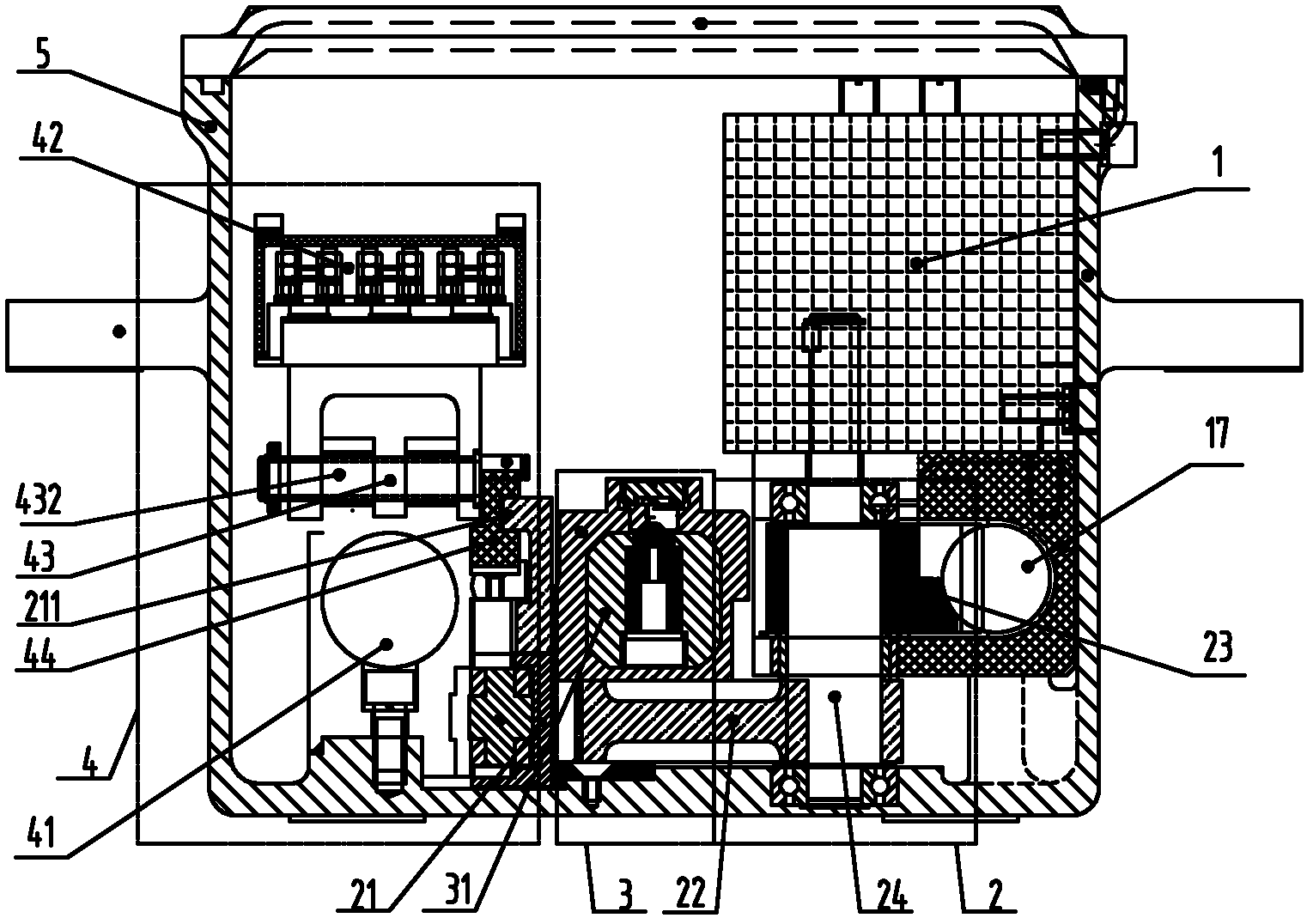 Hydraulic assembly of electro-hydraulic switch machine