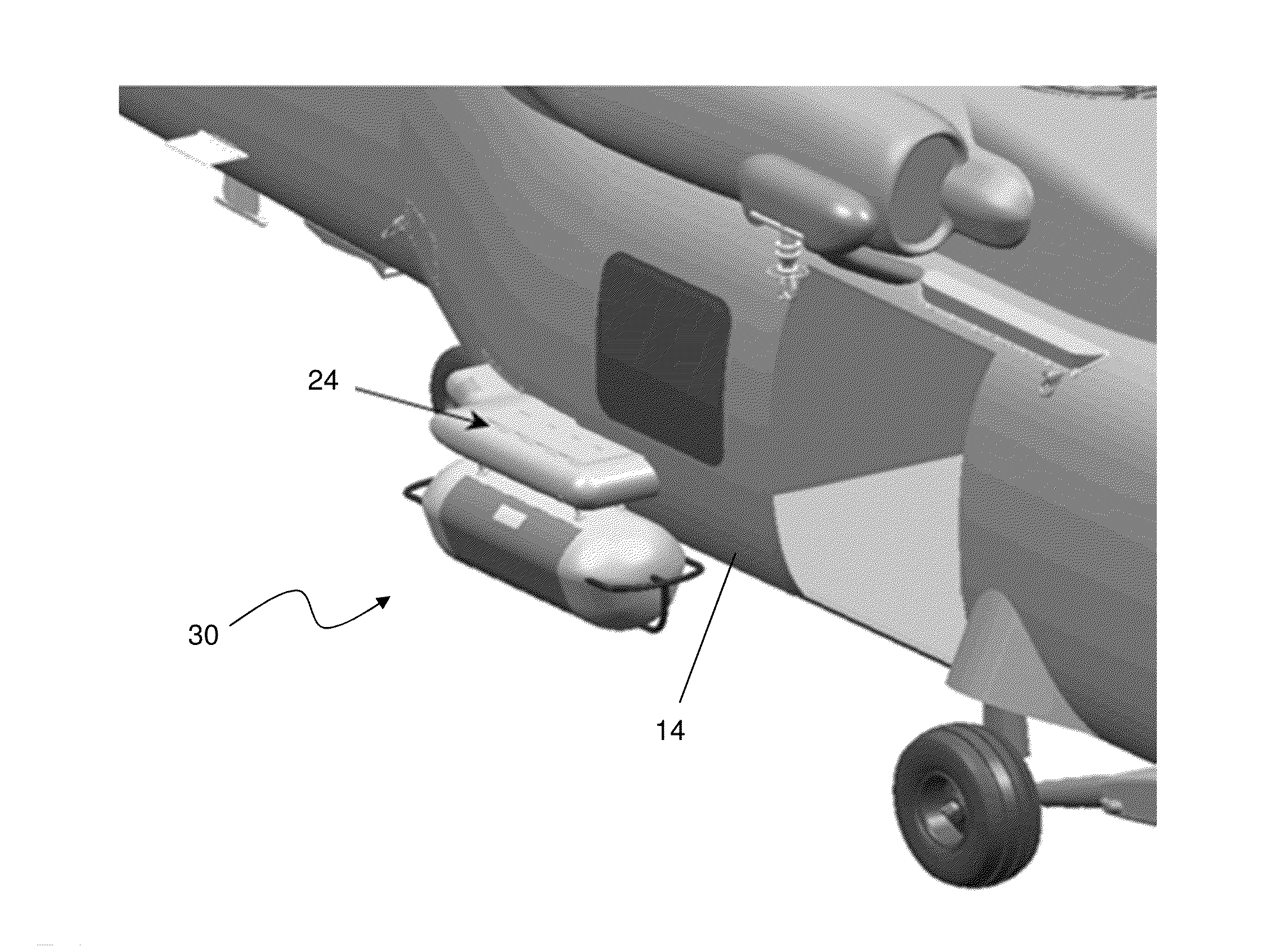 Helicopter external life raft pod