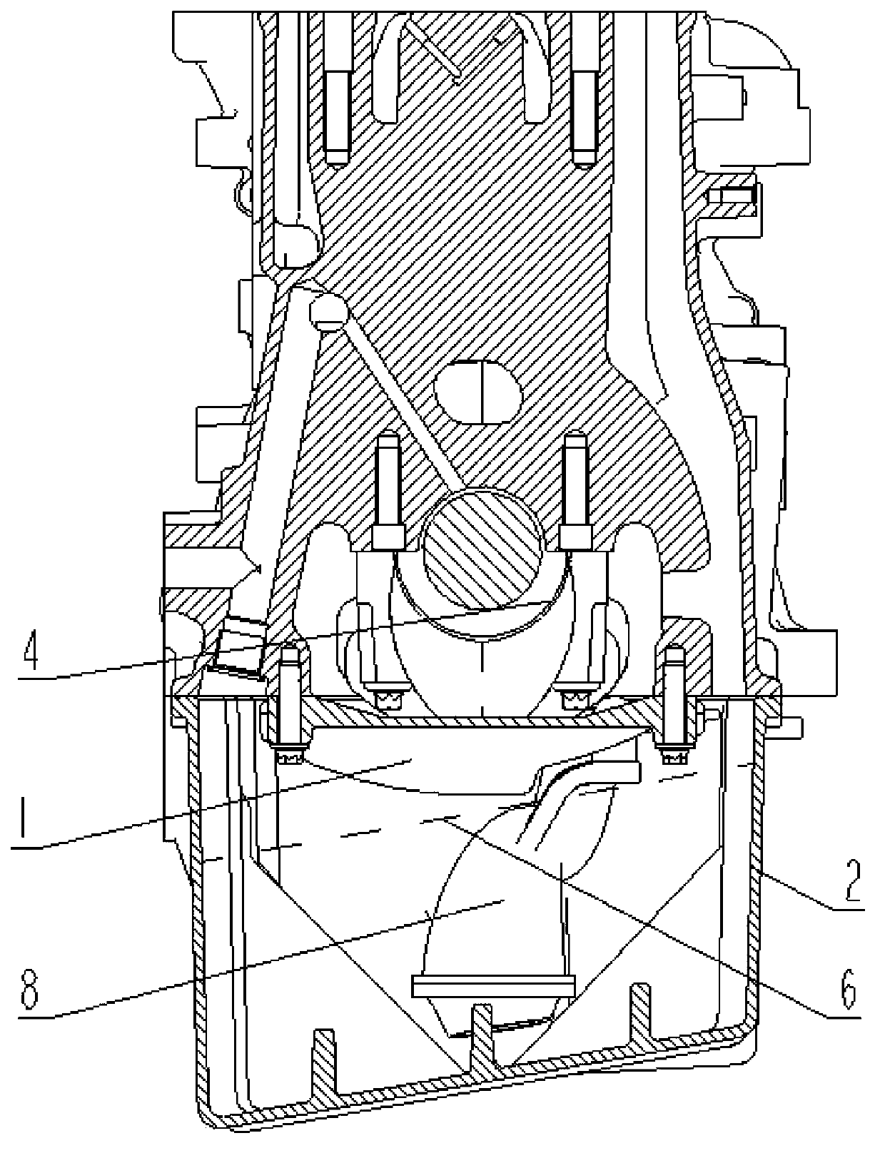 Engine oil baffle