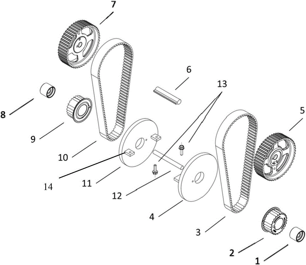 Timing belt durability tester and timing belt durability testing method