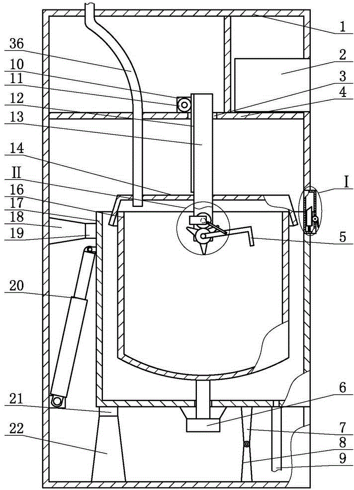 Vertical roller washing machine