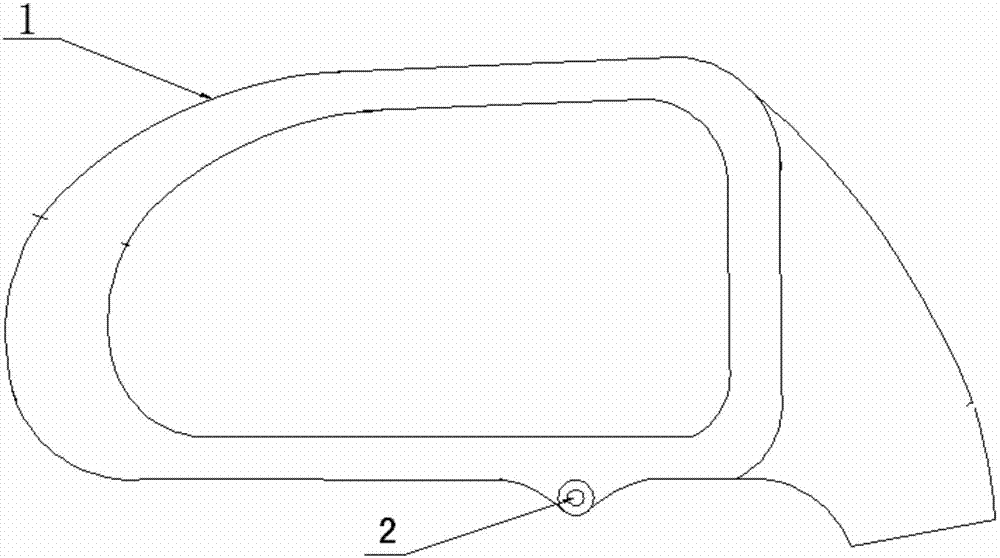 Driver lane-change depth warning method for high-speed driving environment