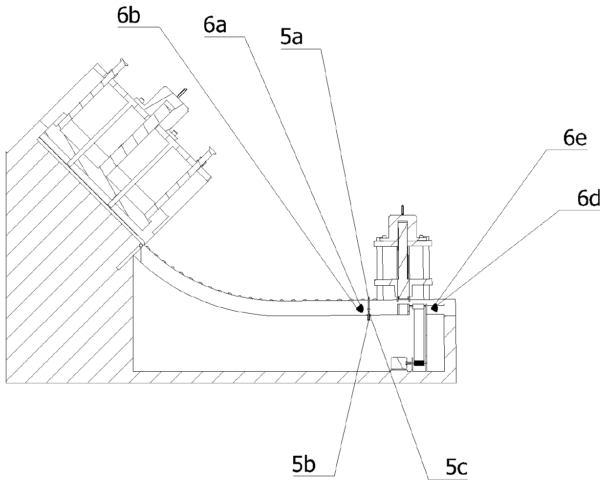 Electrical mounting rail bending machine