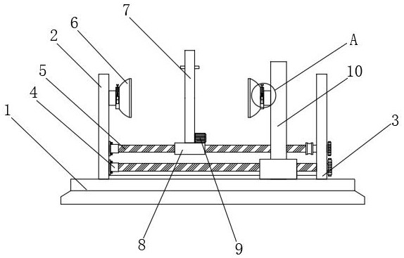 Multi-directional detection device for automobile stamping die