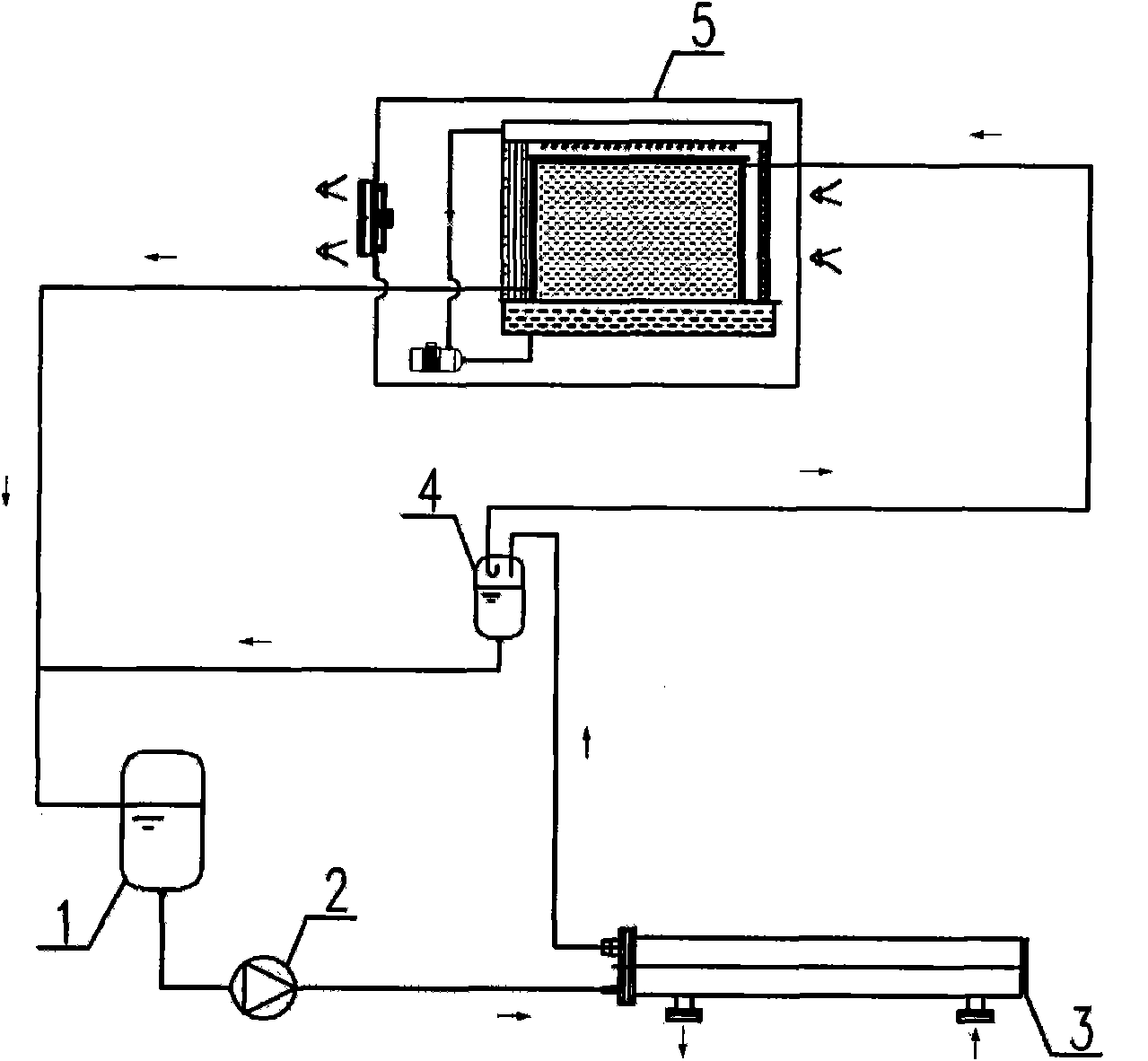 Evaporative condensate pump circulating year-round refrigeration device