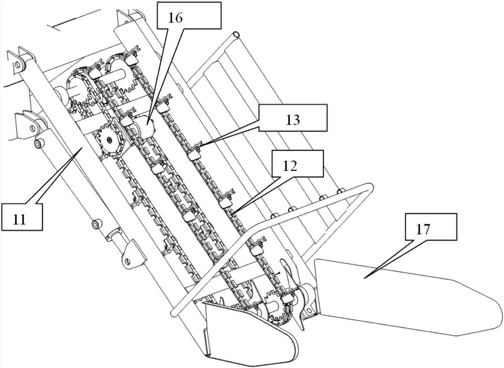 Semi-automatic pickup and stacking machine for square grass bundles