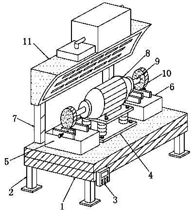 Grinding equipment for studying non-ferrous metal alloy materials and using method of grinding equipment