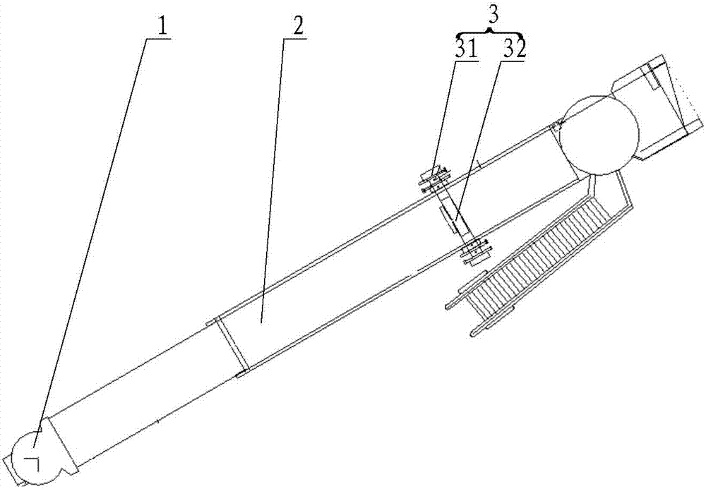 A boarding bridge and its walking control method